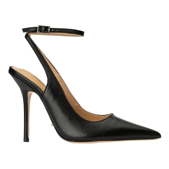 Tony Bianco Shoes - TONY BIANCO Gallery Heels in Black Nappa - Ankle Strap Leather Pumps